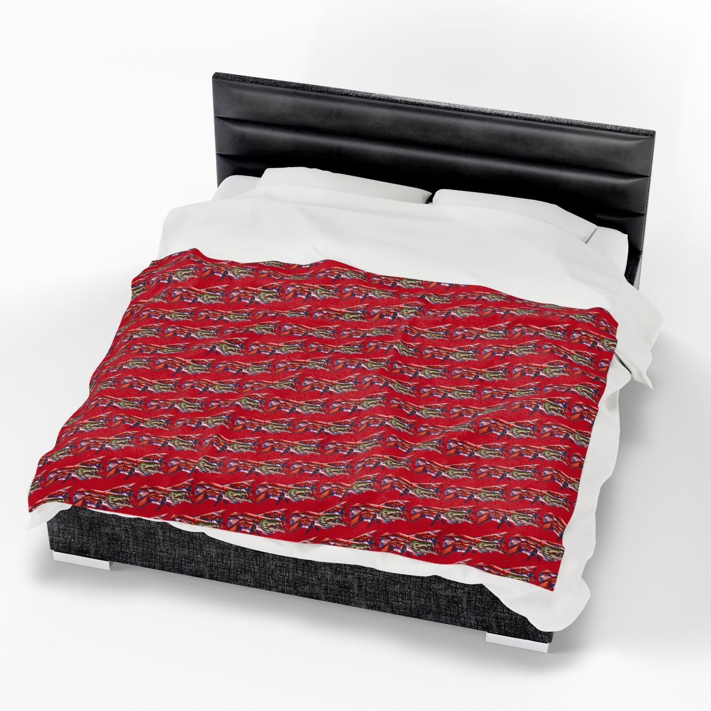 Plush Blanket - Bombardilo Crocodilo Design